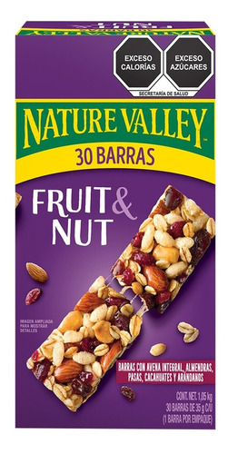 Nature Valley Trail Mix Fruit Nut 30 Barras De 1kg