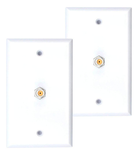 2 Cabl Coaxial Para Pared 1 Unidad Color Blanco