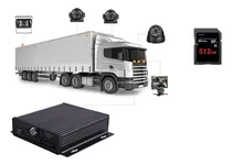 Comprar Kit Dvr Movil Ahd + 4 Cámaras + 4 Cables Camión Bus Ómnibus