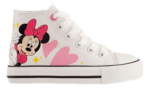 Sneaker Escolar 54715zve Textil Mimi Disney Minnie Amor