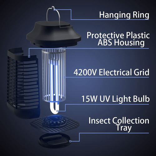 Mosquito Zapper Para Exteriores E Interiores Impermeable 420