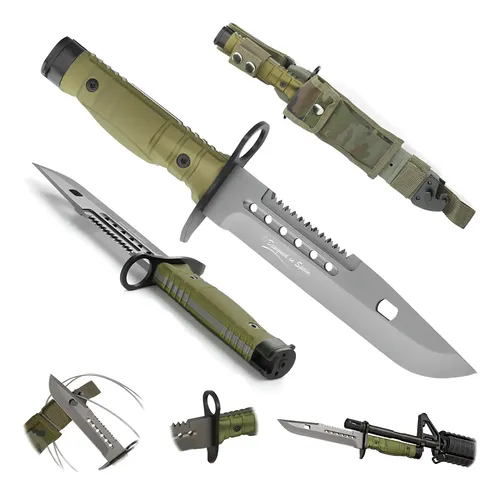 アウトオブ OUT OFKATANA カタナ MK SAGE 24-25 Faca Tática 5.8mm Verde Militar Baioneta M9 Infantary K25