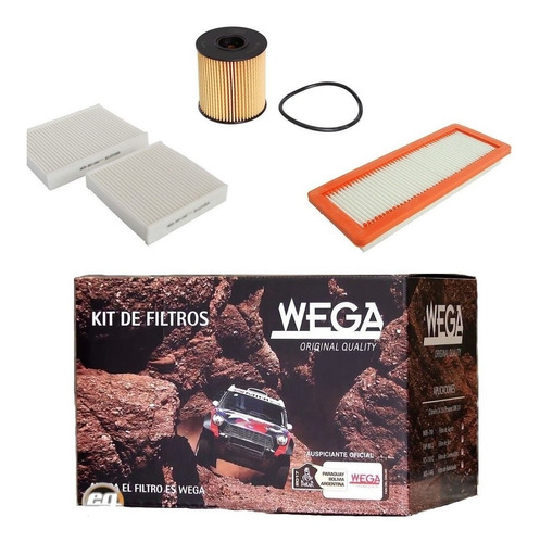 Kit 3 Filtros Peugeot 2008 208 Wega Zona Norte