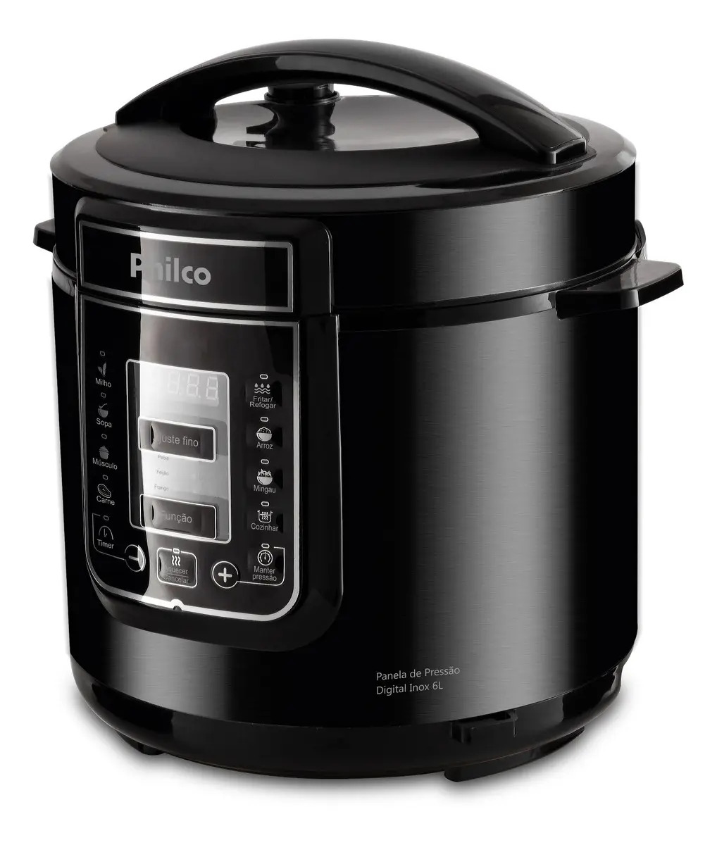 Panela de Pressão Elétrica Philco Ppp01p 6l Preto 220v 60 Hz - Miniatura 2