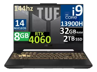 Asus Tuf F15 - 2024 Core I9 13900h 32gb, 2tb Ssd Rtx4060 8gb