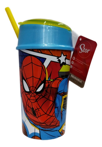 Vaso Snack Con Sorbete 400 Ml Spiderman Color Hombre Araña