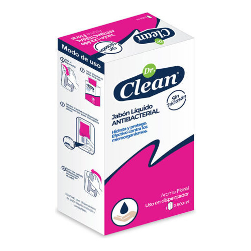 Jabon Liquido Antibacterial Dr Clean 800 Ml