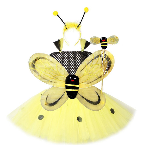 Lindos Vestidos Infantiles De Tinkerbel Honeybee Kids Niñas