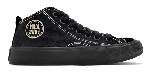 Zapatillas Johnfoos Bota Black Full Lona Negras Unisex Env o gratis