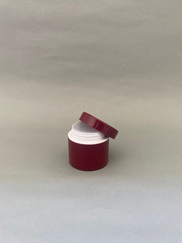 Pote Doble Fondo P/crema X 15cc Cosmetica Bordo- 10 Unidades