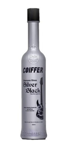 Imagem 1 de 7 de Shampoo Gloss Silver Black Coiffer 300 Ml Cabelos Grisalhos
