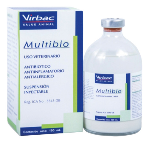 Virbac Multibio 100ml Antibiotico Uso Veterinario