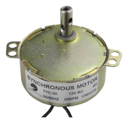 Motor Síncrono Chancs Tyc-50 De 12 V Ac, 20-24 Rpm Cw/ccw