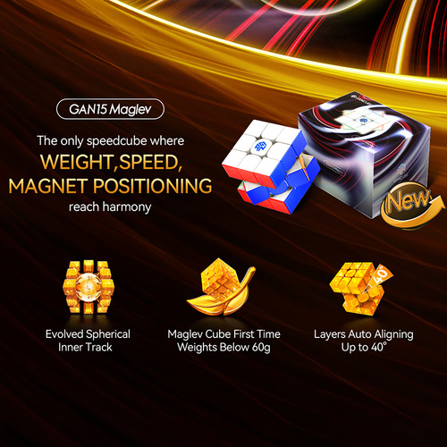 Brinquedos Profissionais Gan15 Maglev 3x3 Magnetic Uv Magic