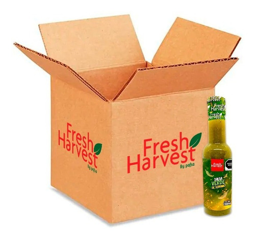 Caja Con 12pz De Salsa Verde Fresh Harvest 190ml