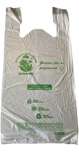 Bolsa Biodegradable Camiseta Chica 25 Kilos