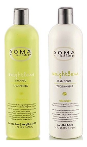 Soma Sin Peso Champu Y Acondicionador 16 Oz Set Duo