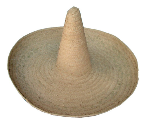 Sombrero Mexicano En Paja Unicolor Beige