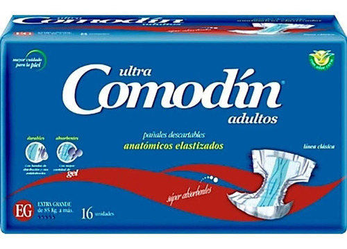 Pañales Adultos Comodín Anatómico Elastizado Xg Eg X 48 Unid