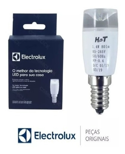 Lâmpada Led E14 Geladeira Electrolux Original 1,4w