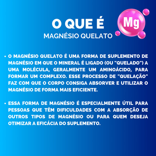 Magnésio Quelato 500mg 60 Cápsulas Pote 500g - Muwiz