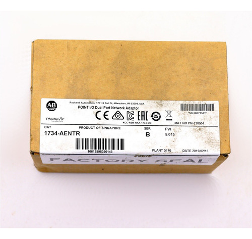 *factory Sealed* Allen-bradley Point I/o Dual Port Netwo Cce