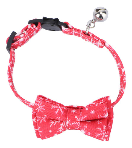 Collar Navideño Para Mascotas Con Cascabeles Y Pajaritas Aju