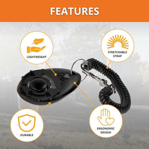 Clicker De Adiestramiento Para Perros Con Correa De Muñec...