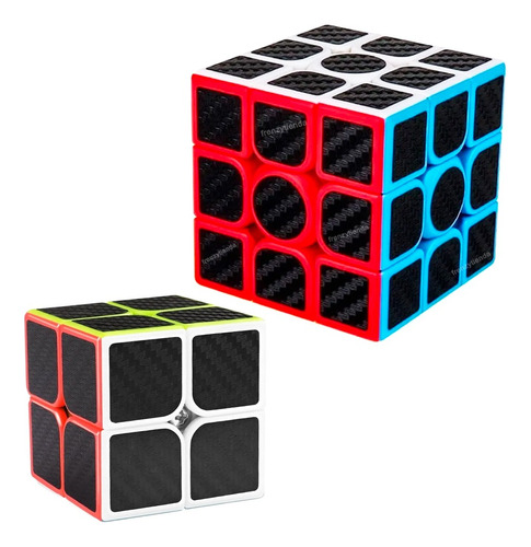 Cubo Rubik Moyu Pack 3x3 + 2x2 Meilong Carbono Velocidad Mag