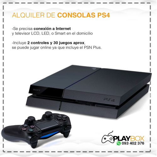 Imagen 2 de 5 de Playbox - Alquiler De Consolas, Playstation, Ps4, Xbox 360