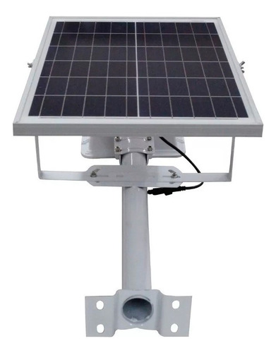 Lampara Led Solar Para Calles 125w Con Control Remoto Y Base Color Luz Blanco Frio 6500k