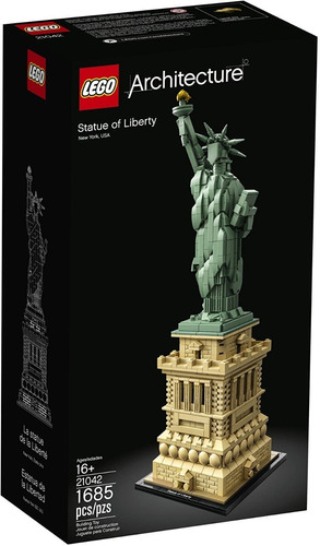 Lego Architecture 21042 Estatua De La Libertad  En Stock