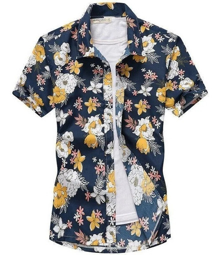 Camisas Florais Havaianas Masculinas De Talla Grande