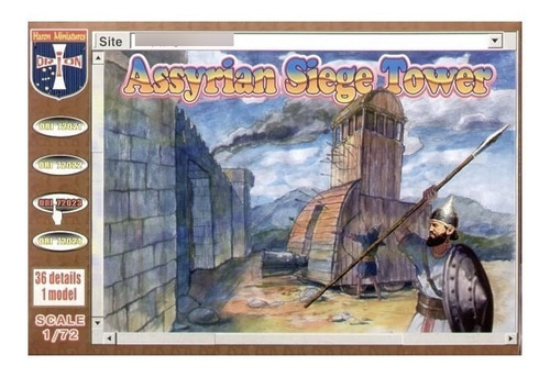 Maqueta Armable De Torre De Asedio Asiria, 1/72.  Jp