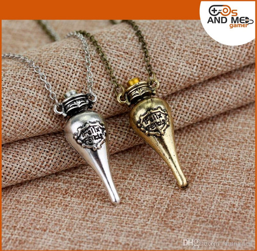 Collar Dije Colgante Harry Potter Felix Felicis Magia Nuevo