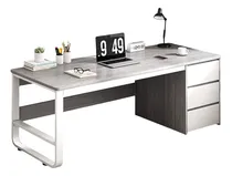 Comprar Lazydot Escritorio De Oficina Minimalista,escritorio Para Computadora Con 3 Cajones Y Estante,escritorio De 50cm De Ancho,escritorio De Estudio Para Oficina En Casa,estación De Trabajo 140*50*74.5cmg