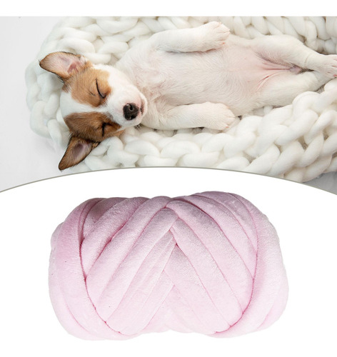 Hilo Grueso, Hilo , Lavable, Tejido A Mano, Rosa Claro