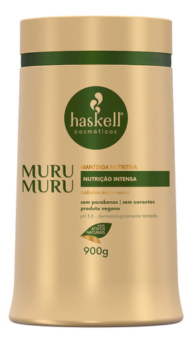 Kit Haskell Murumuru Shampoo 1 Lt + Mascara 900gr