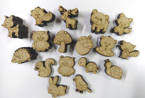 30 Conejos Fibrofacil Mdf 5cm Para Pintar Souvenirs Animales