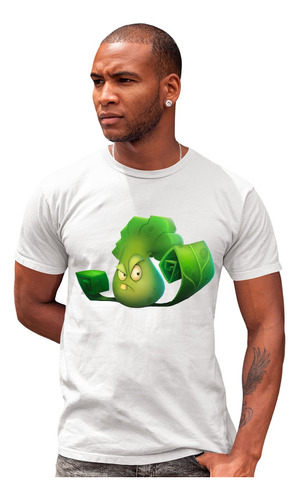 Blanca Ojo Playera Lechuga Bonk Choi Plantas Zombies