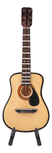 Maqueta De Miniguitarra, Decoración De Madera En Miniatura P