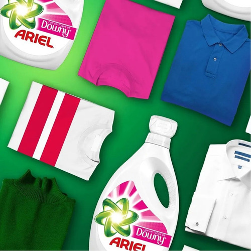 X2 Detergente Líquido Ariel Toque De Downy Más Perfume 1.8 L
