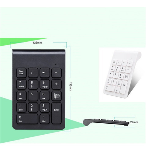 Imagen 6 de 6 de 2.4g Teclado Numérico Inalámbrico Teclado Numérico