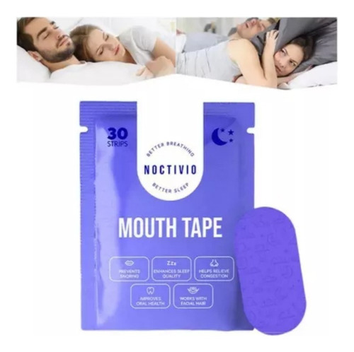 Z Cinta Bucal Noctivo Qb. Paquete De 2 Unidades Para Apnea