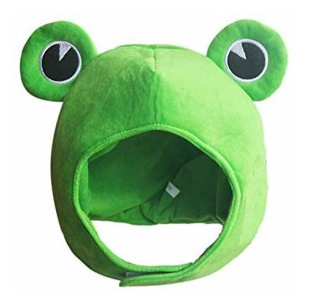 Soarsue Cute Plush Frog Hat Cap Para Halloween 9tpcd
