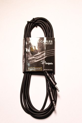 Imagen 1 de 8 de Cable Parquer Mini Plug 3,5mm A Mini Plug 3,5 Mm 1mt Cuota