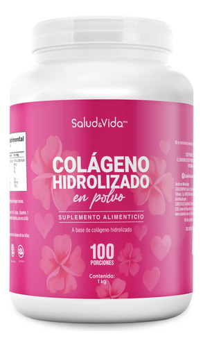 Colágeno Hidrolizado En Polvo 1 Kg Salud & Vida Mx