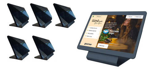 Kit 5 Suportes De Tablets Para Restaurantes E Comercio