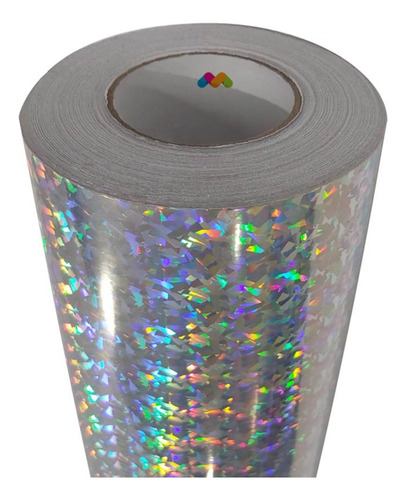 Vinilo Autoadhesivo Holografico Tornasolado Glitter X 5 M