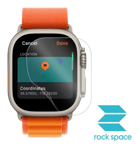 Imagen 3 de 6 de Lamina Hidrogel Para Apple Watch Ultra De 49mm - Rock Space
